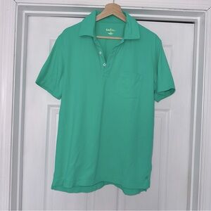 Lilly Pulitzer Kelly Green Polo Shirt M